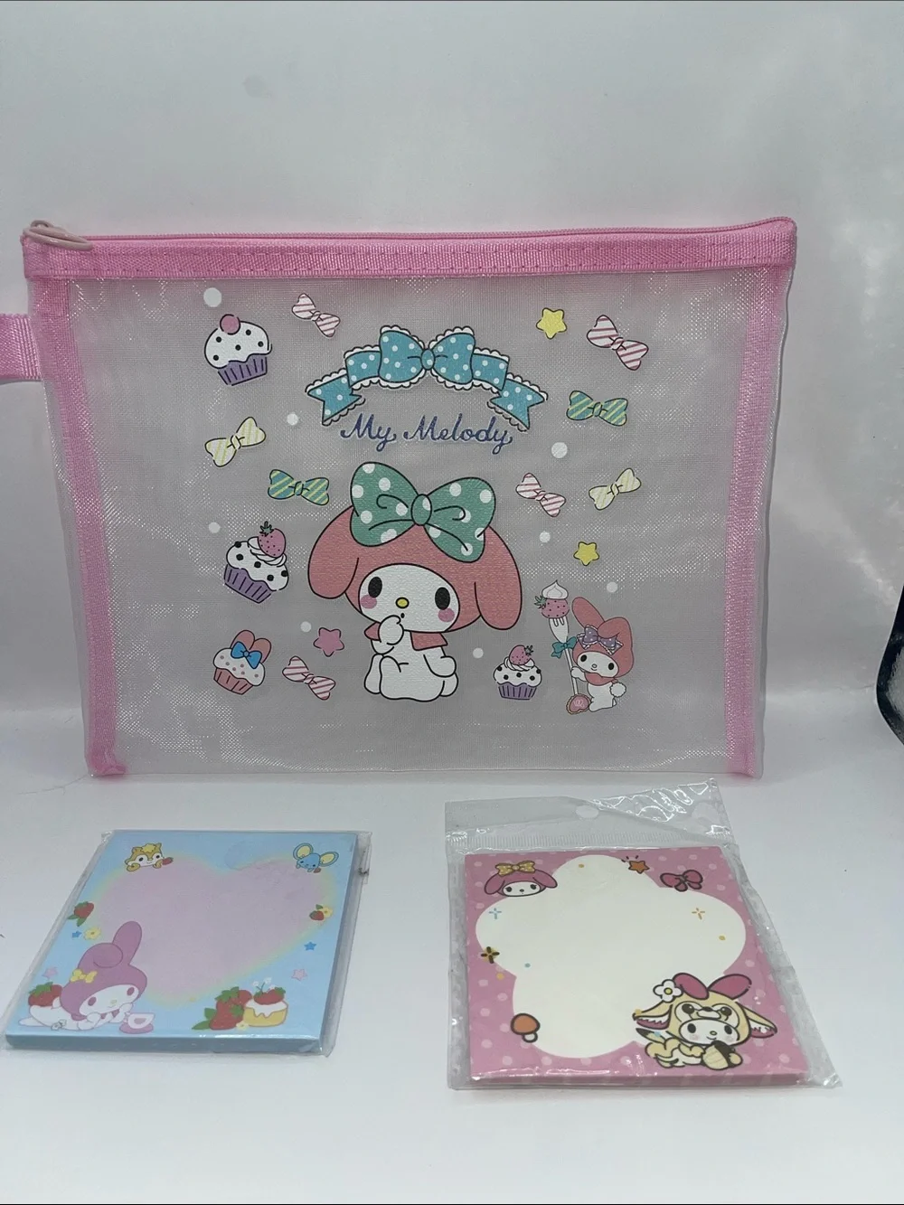 Sanrio My Melody Pink Clear Travel Pouch